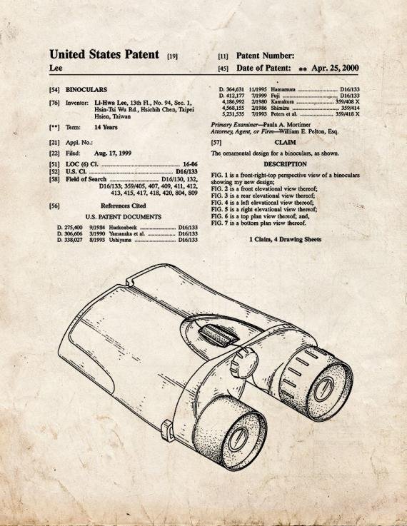 Patent Blueprint 4728 1 12 A4 Photo Print