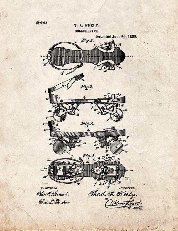 Patent Blueprint 4734 1 12 A4 Photo Print