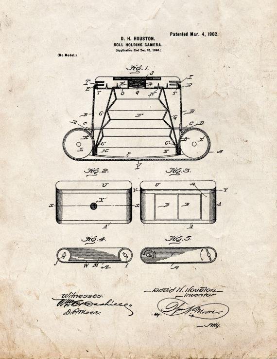 Patent Blueprint 4744 1 12 A4 Photo Print
