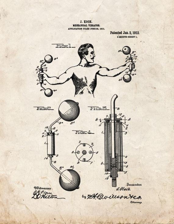 Patent Blueprint 4751 1 12 A4 Photo Print