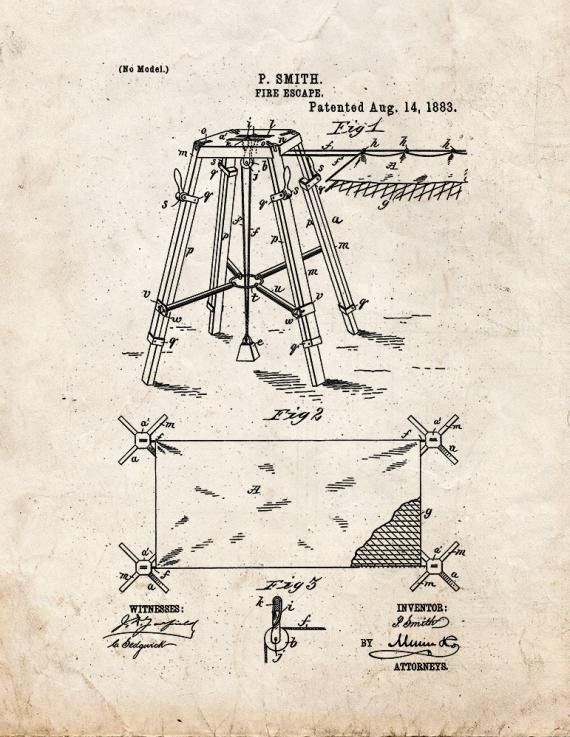 Patent Blueprint 4757 1 12 A4 Photo Print