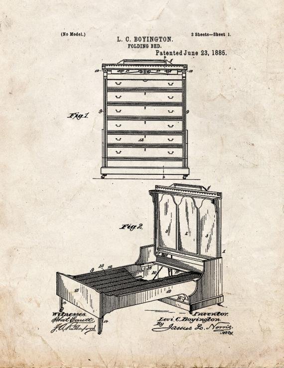 Patent Blueprint 4760 1 12 A4 Photo Print