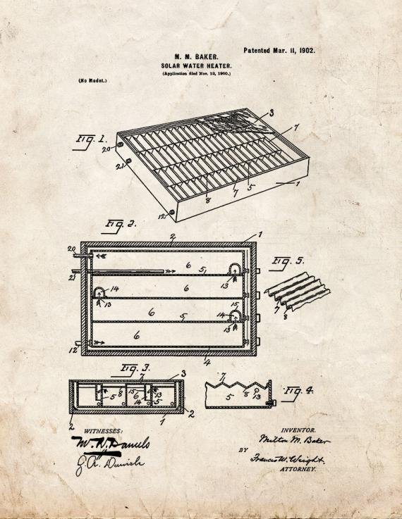 Patent Blueprint 4779 1 12 A4 Photo Print