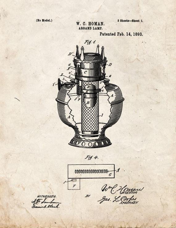 Patent Blueprint 4790 1 12 A4 Photo Print