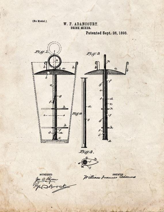 Patent Blueprint 4798 1 12 A4 Photo Print