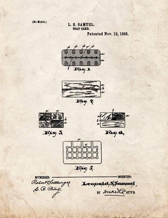 Patent Blueprint 4803 1 12 A4 Photo Print