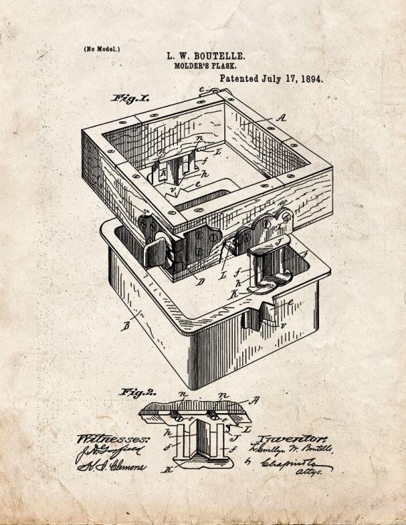 Patent Blueprint 4815 1 12 A4 Photo Print