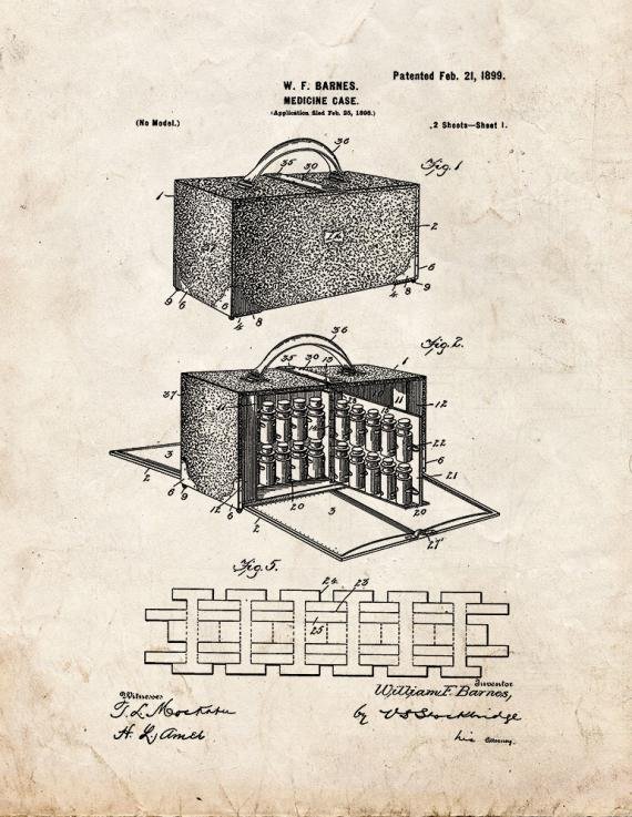 Patent Blueprint 4827 1 12 A4 Photo Print