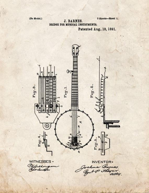 Patent Blueprint 4833 1 12 A4 Photo Print