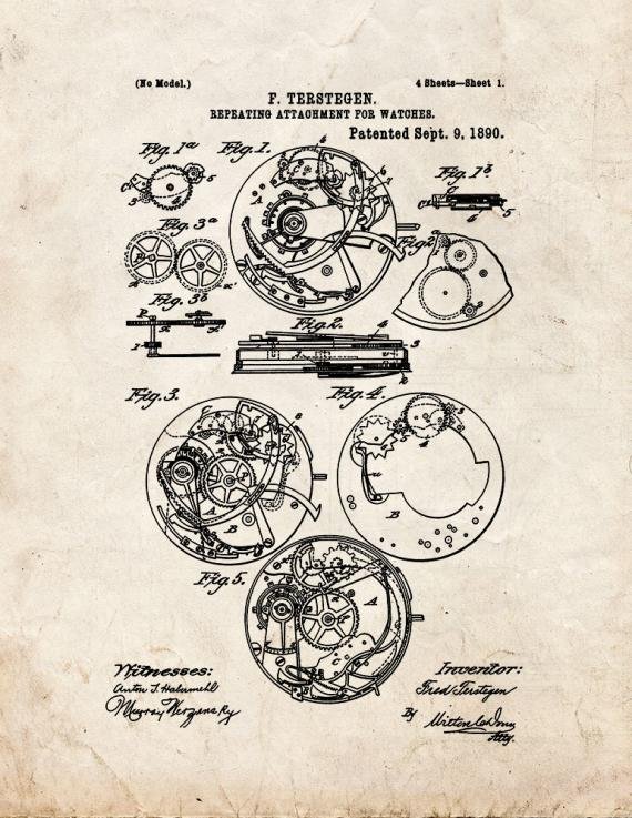 Patent Blueprint 4835 1 12 A4 Photo Print