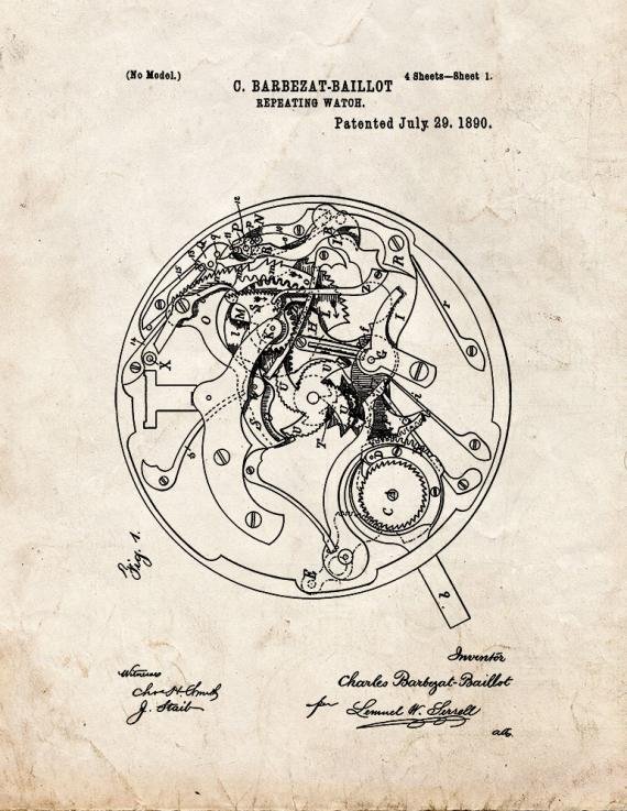 Patent Blueprint 4839 1 12 A4 Photo Print