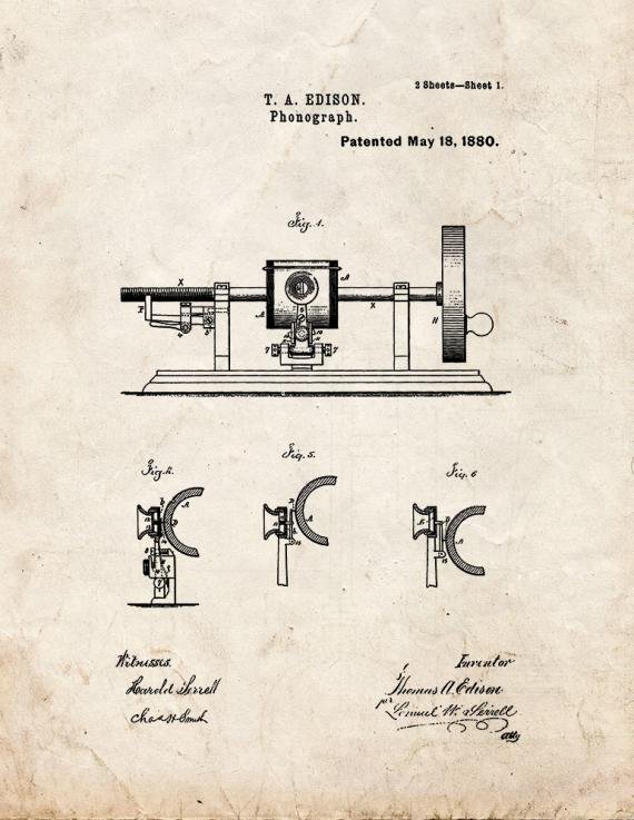 Patent Blueprint 4841 1 12 A4 Photo Print