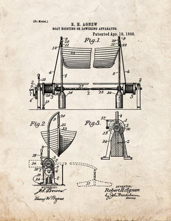 Patent Blueprint 4845 1 12 A4 Photo Print