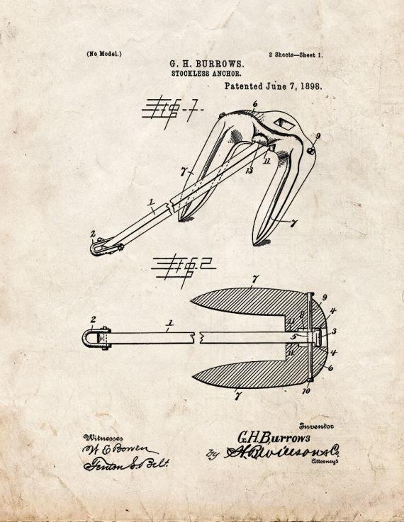 Patent Blueprint 4847 1 12 A4 Photo Print
