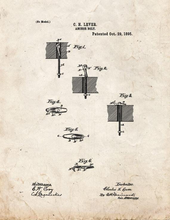 Patent Blueprint 4848 1 12 A4 Photo Print