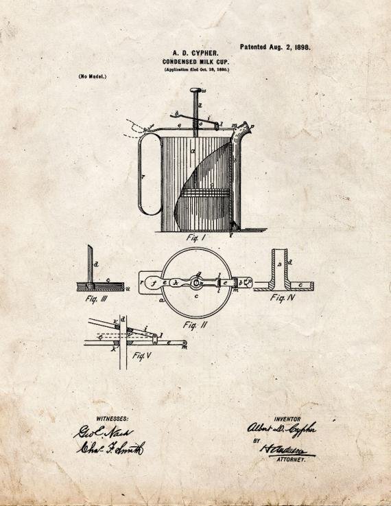 Patent Blueprint 4856 1 12 A4 Photo Print