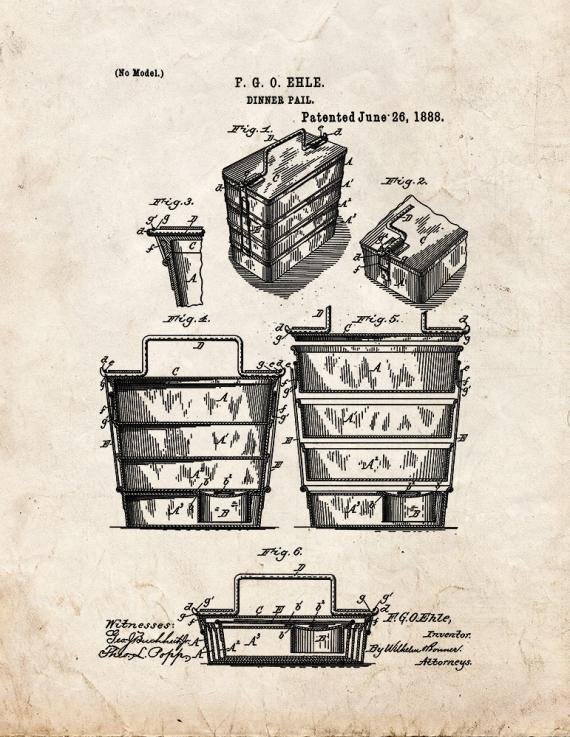 Patent Blueprint 4857 1 12 A4 Photo Print
