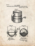 Patent Blueprint 4864 1 12 A4 Photo Print