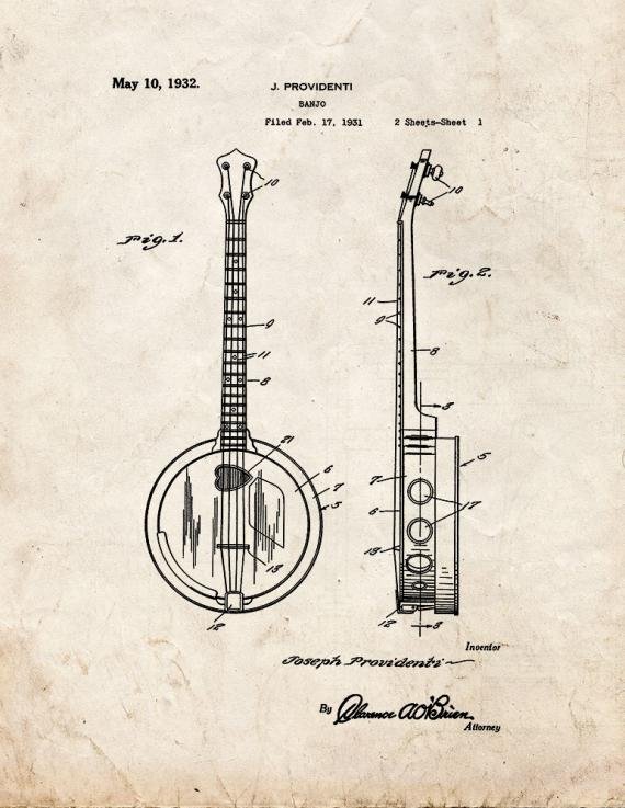 Patent Blueprint 4869 1 12 A4 Photo Print