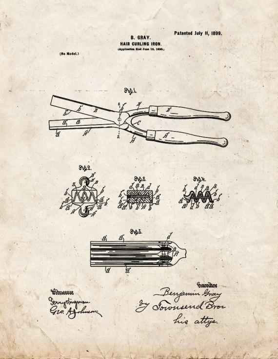 Patent Blueprint 4871 1 12 A4 Photo Print