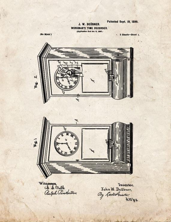 Patent Blueprint 4880 1 12 A4 Photo Print