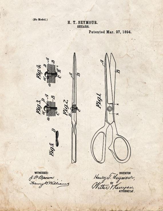 Patent Blueprint 4892 1 12 A4 Photo Print