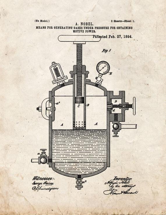 Patent Blueprint 4894 1 12 A4 Photo Print