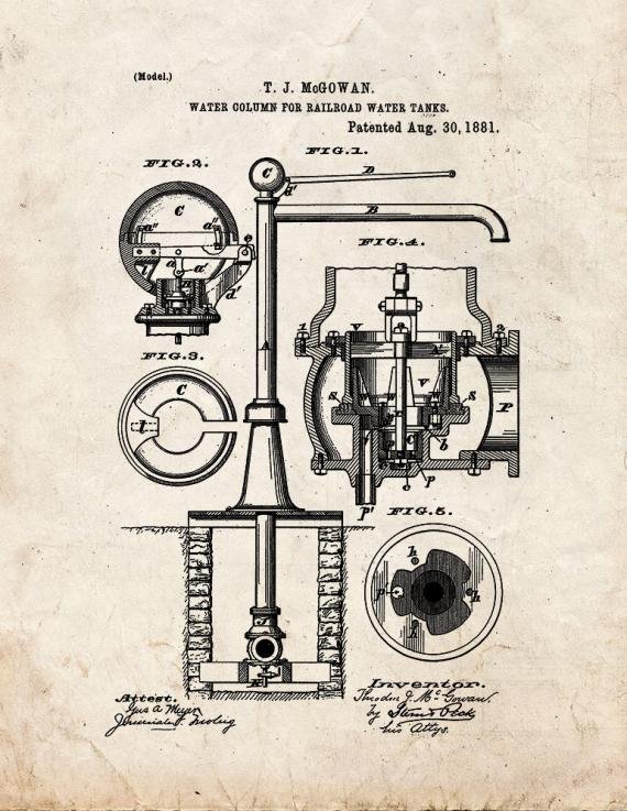 Patent Blueprint 4903 1 12 A4 Photo Print