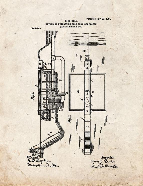 Patent Blueprint 4906 1 12 A4 Photo Print