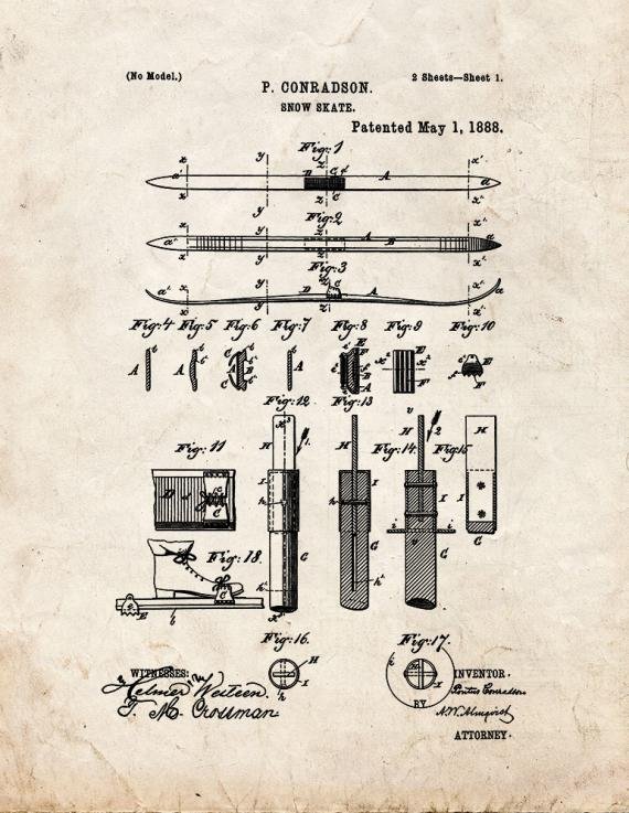 Patent Blueprint 4921 1 12 A4 Photo Print