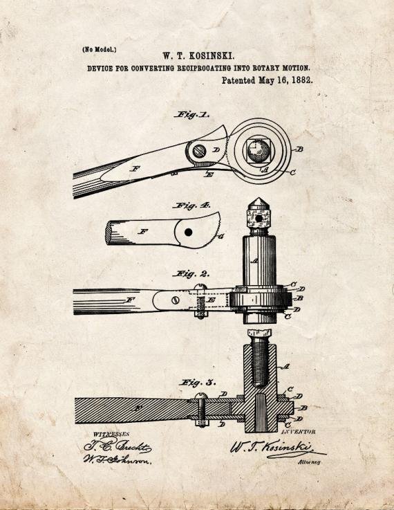 Patent Blueprint 4922 1 12 A4 Photo Print