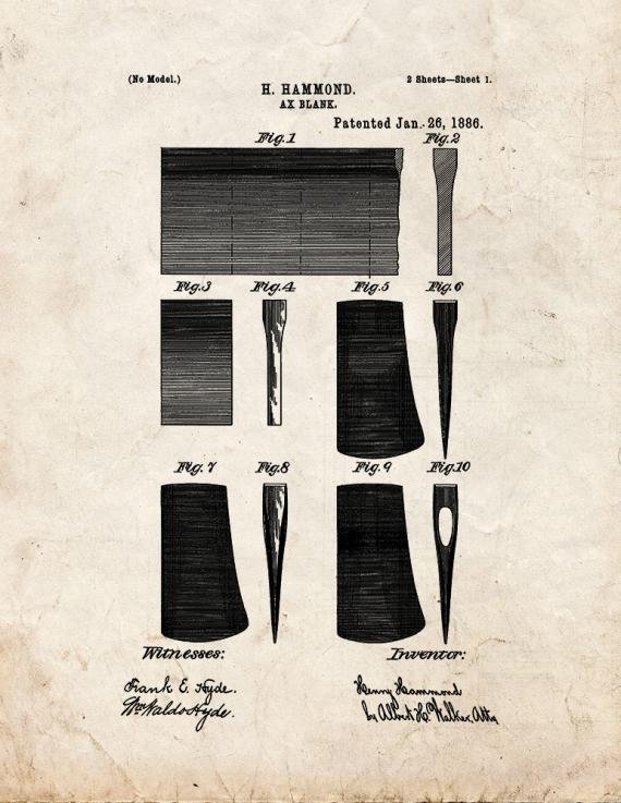 Patent Blueprint 4930 1 12 A4 Photo Print