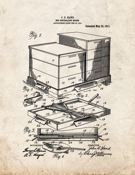 Patent Blueprint 4938 1 12 A4 Photo Print
