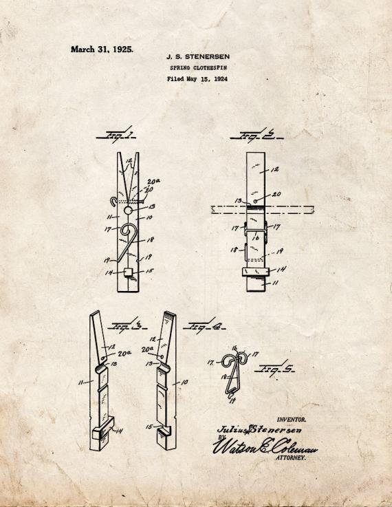 Patent Blueprint 4955 1 12 A4 Photo Print