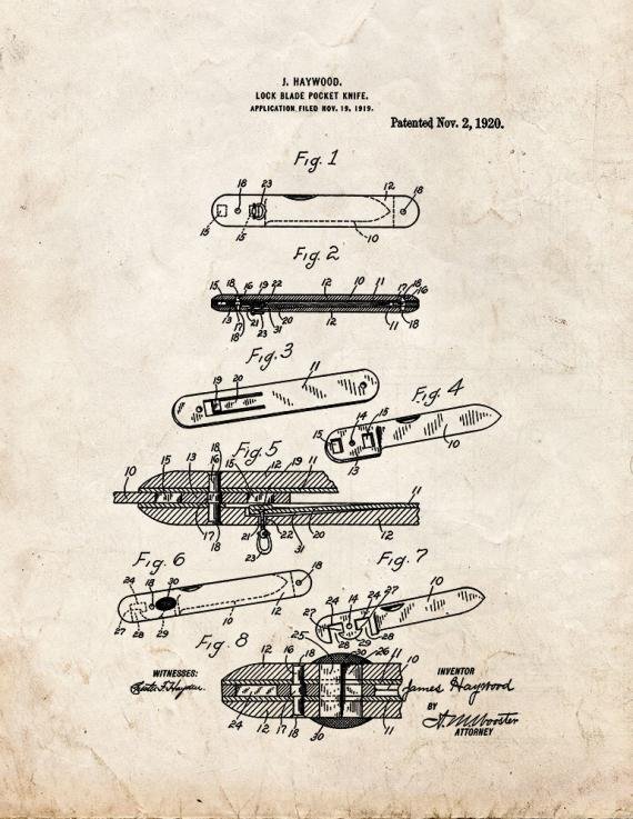 Patent Blueprint 4960 1 12 A4 Photo Print
