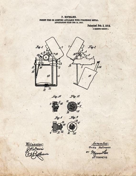 Patent Blueprint 4966 1 12 A4 Photo Print