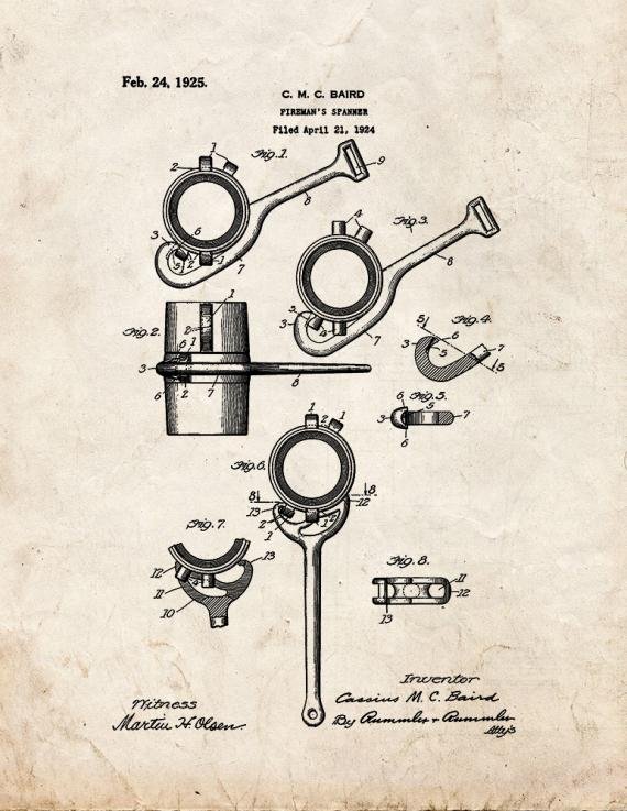Patent Blueprint 4967 1 12 A4 Photo Print
