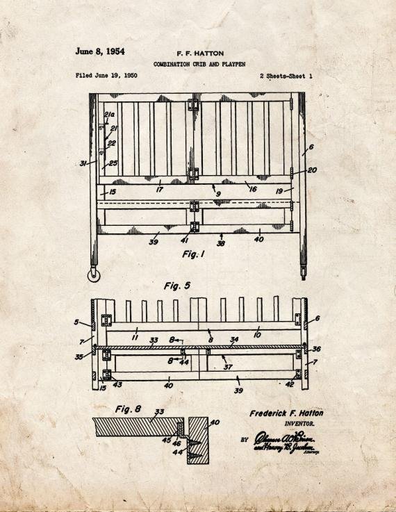 Patent Blueprint 4969 1 12 A4 Photo Print