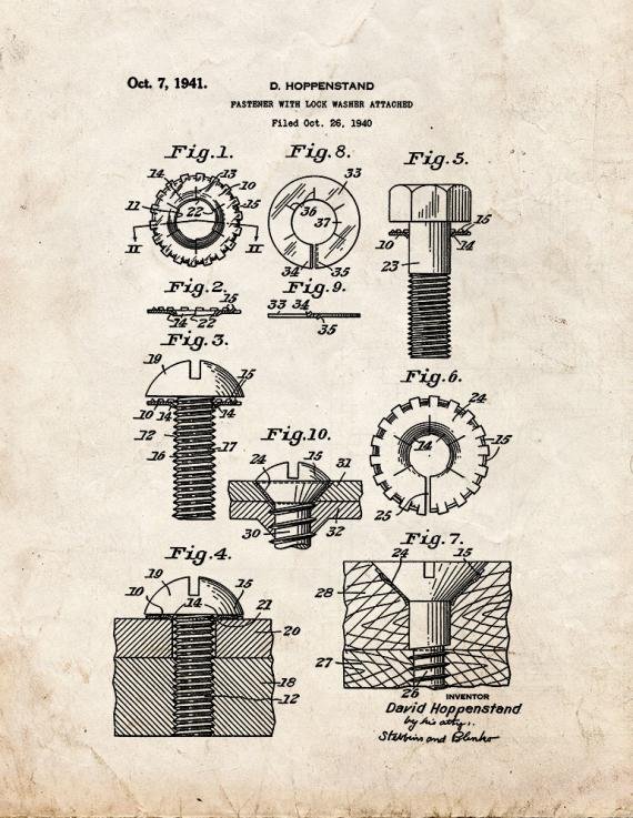 Patent Blueprint 4970 1 12 A4 Photo Print