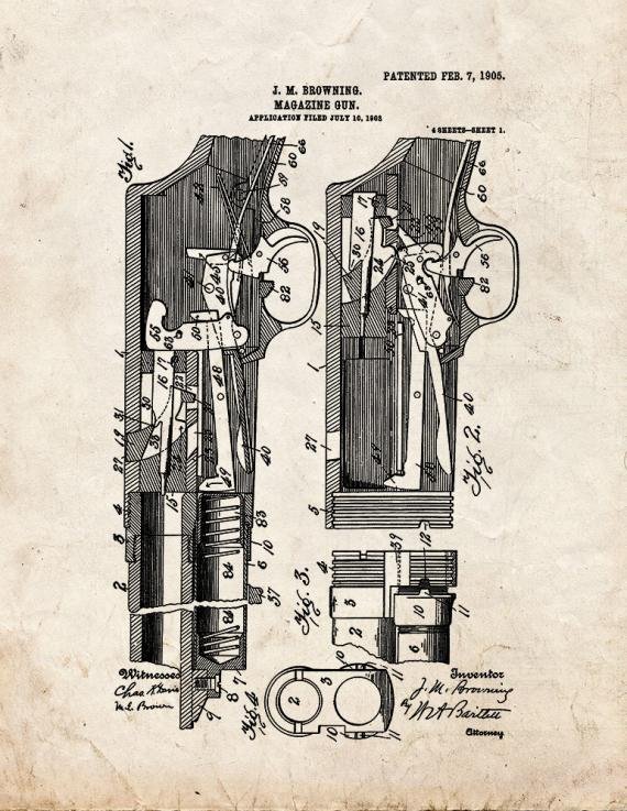 Patent Blueprint 498 1 12 A4 Photo Print