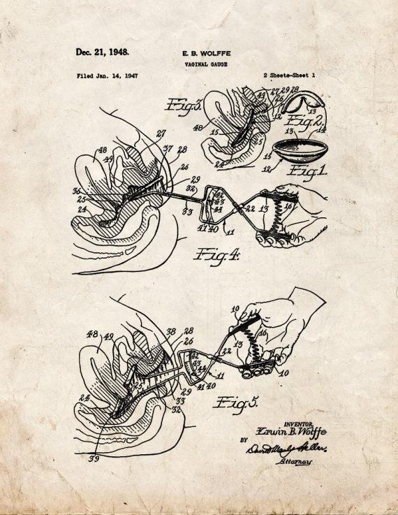 Patent Blueprint 4982 1 12 A4 Photo Print