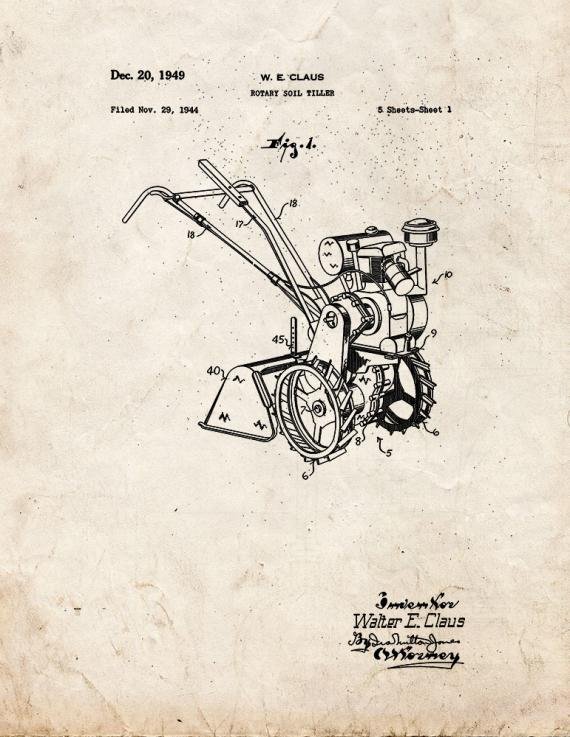 Patent Blueprint 4985 1 12 A4 Photo Print