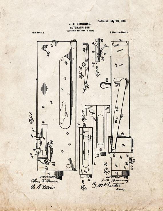 Patent Blueprint 499 1 12 A4 Photo Print