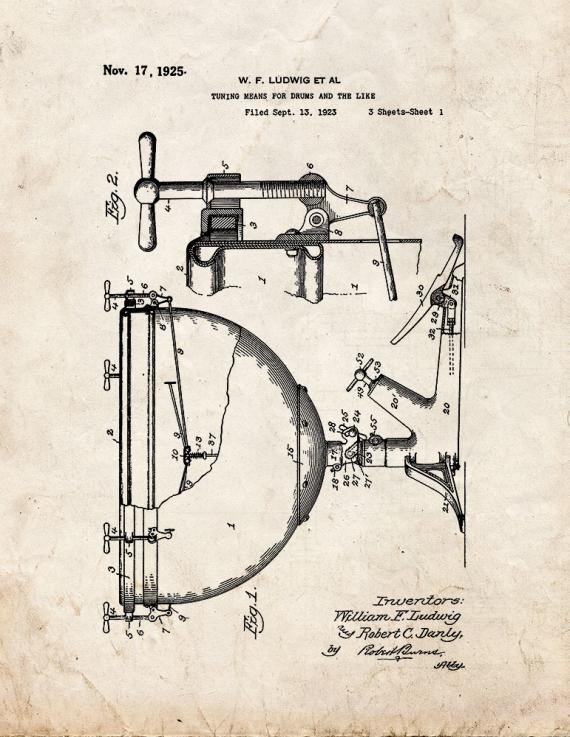 Patent Blueprint 50 1 12 A4 Photo Print