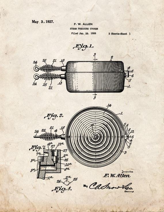 Patent Blueprint 5008 1 12 A4 Photo Print