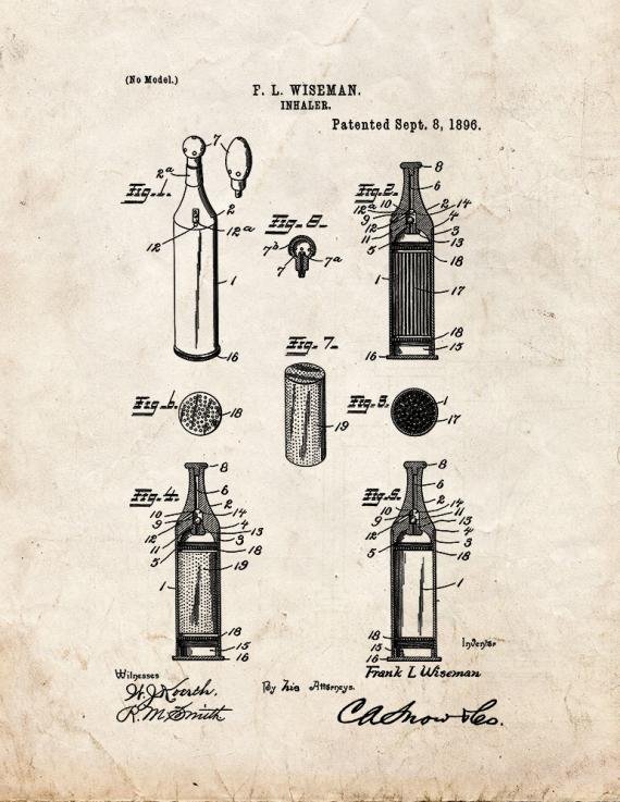 Patent Blueprint 5012 1 12 A4 Photo Print