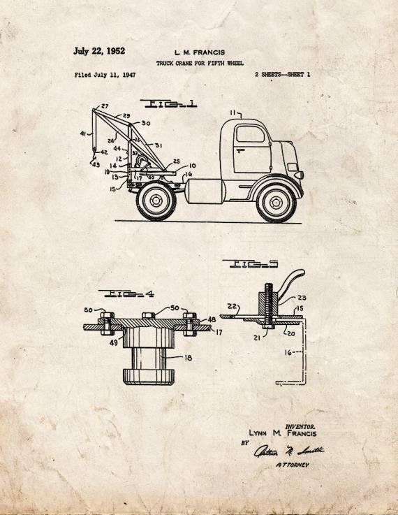 Patent Blueprint 5016 1 12 A4 Photo Print