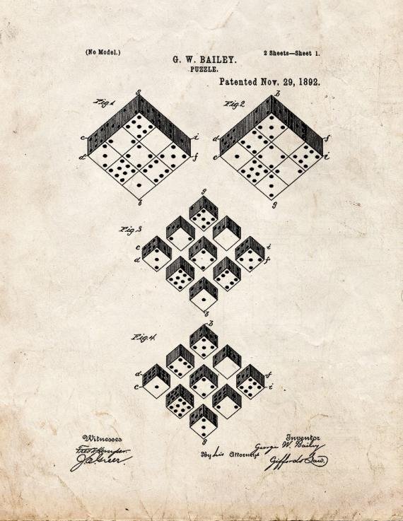 Patent Blueprint 5034 1 12 A4 Photo Print