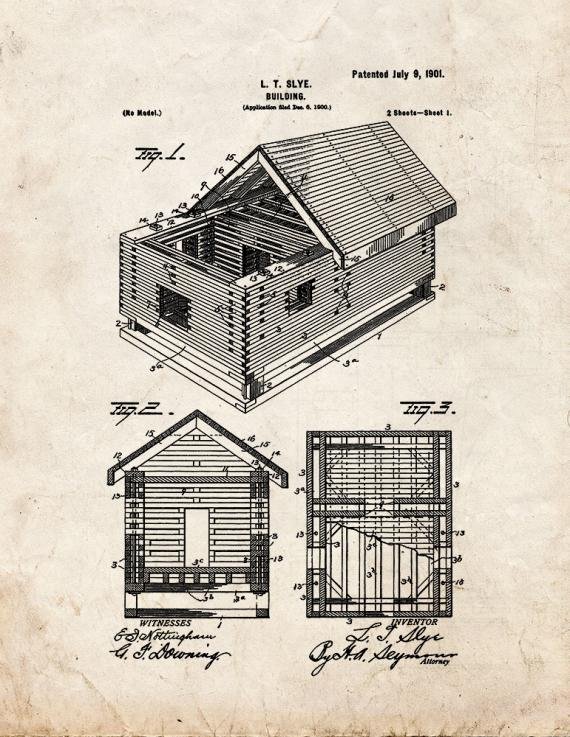 Patent Blueprint 5039 1 12 A4 Photo Print