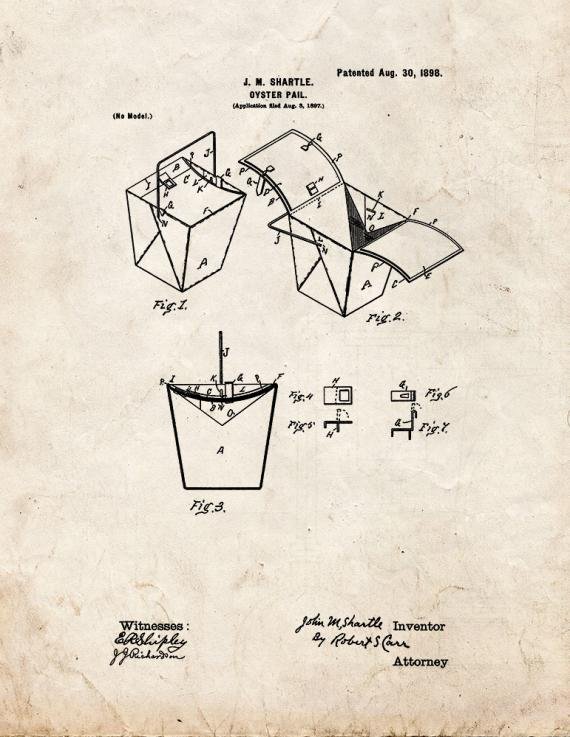 Patent Blueprint 5044 1 12 A4 Photo Print